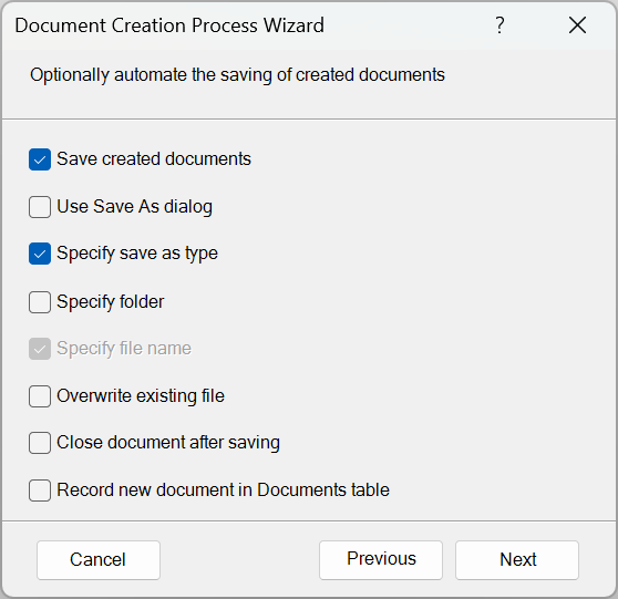 automatically save documents, possibly as another file type